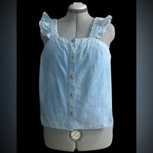 NWT, J. Crew chambray color summer top, Sz xxs